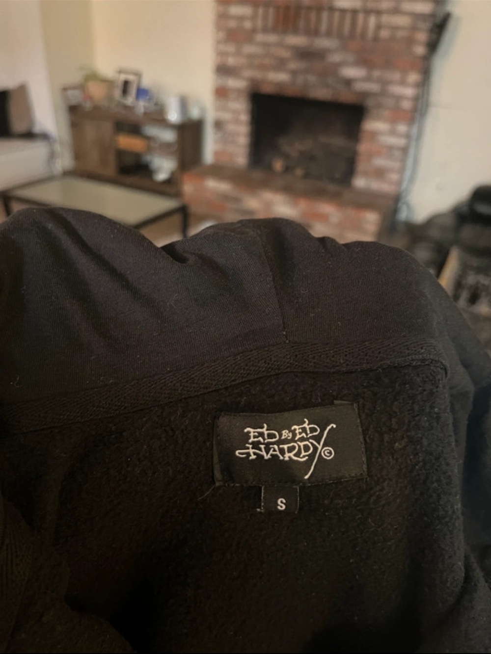 Ed Hardy Black Hoodie with Brand Tag - Picture 6 of 6